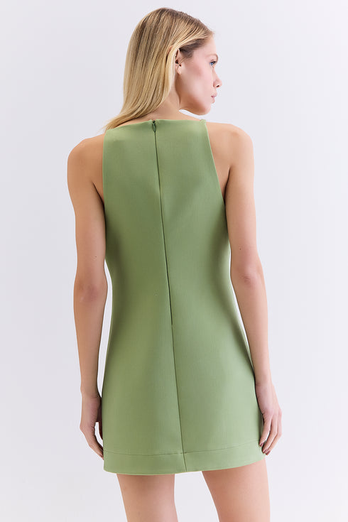 VESTIDO CURTO ALFAIATARIA MATCHA